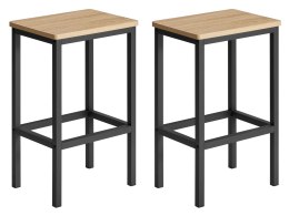 Taborety Barowe 2szt - sonoma - LBC065B11